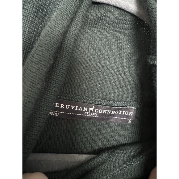 Peruvian Connection Alpaca Dress Women’s Small Dark Green 3/4 Sleeves Midi - Picture 3 of 13